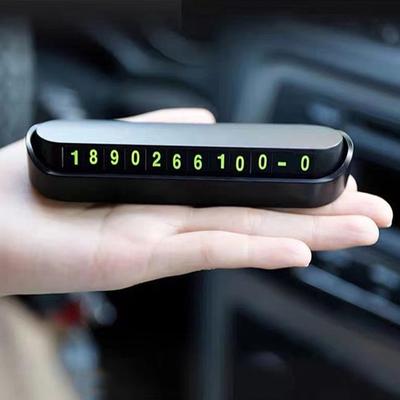 Auto-Telefonnummernkarte, temporäres Parkkartenschild, Telefonnummer