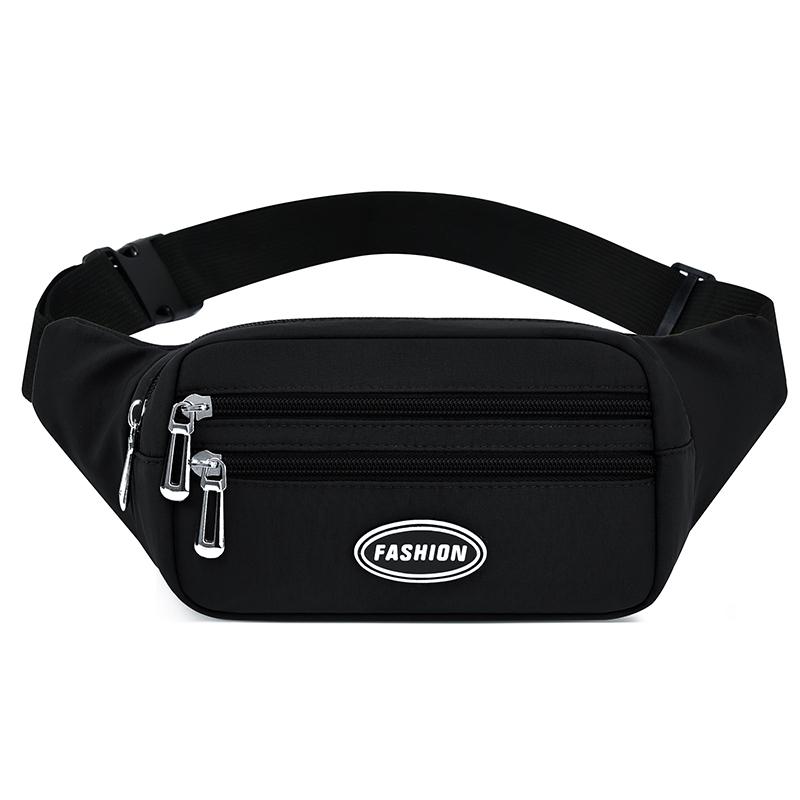 Unisex Breast Package Waterproof Outdoor Sports Bag Canvas Pouch Korean-style Waist Bag Fanny Pouch Crossbody Male Banana Bag