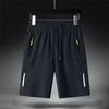 Pantaloni scurți din mătase de gheață cu uscare rapidă respirabili pentru bărbați, de vară, subțiri, mari, sport, alergare, absorbție transpirație, higroscopici, de plajă, casual, largi, capri