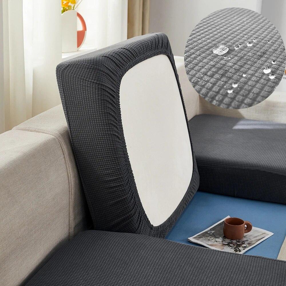 Summmer Wasserdichter Sofakissenbezug, Stretch, Individueller L-förmiger Sofasitzbezug, Couchbezüge für Universalsofas, Haustierfreundlich