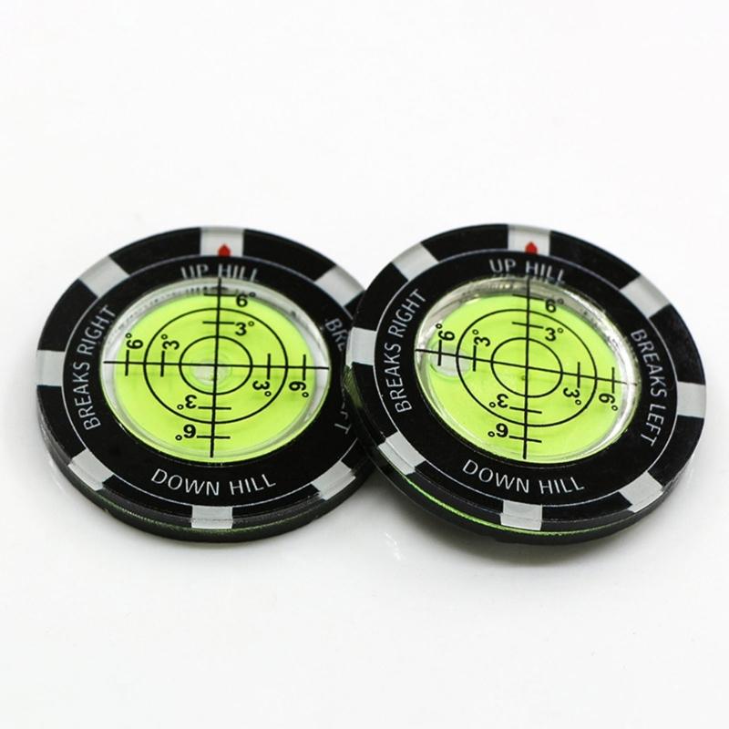 Bubble Levels Golfball Marker Golfs Putting Aid Round Bubble Levels High Precision Reader Golfs Accessory for Men Women