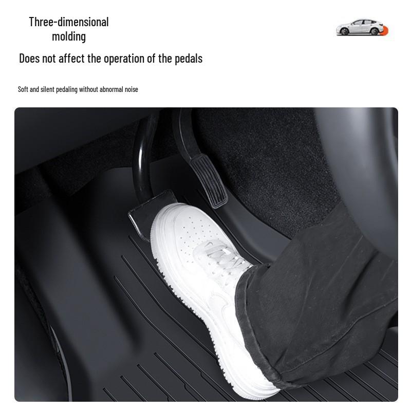 Tesla Model Y TPE All-Weather Floor Mats - Full Coverage Waterproof Design