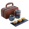 Travel Tea Set with Ancient Charm Portable Kuaike Cup Ceramic Kung Fu Tea Set