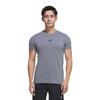 adidas T-shirt à Manches Courtes Coupe Ajustée Col Rond Avec Logo Aeroready Homme Hauts Gris JI5766