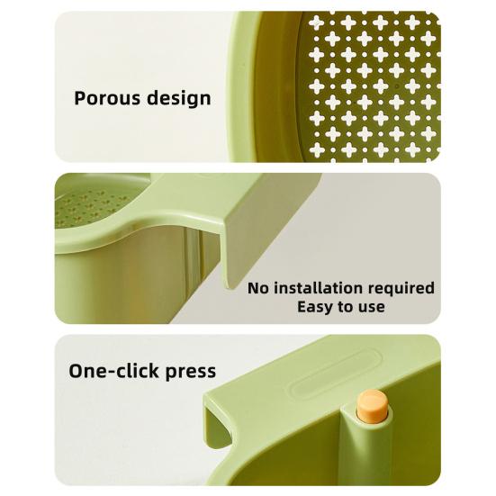 Drain Basket with Separation Filter Design Quick Filtration Press Open Cover 2-in-1