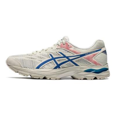 Gel-Flux 4 Cómodo Moda Tela Cuero Sintético Zapatillas Bajas de Entrenamiento para Correr Hombre zapatilla Azul Claro 1011A614-109