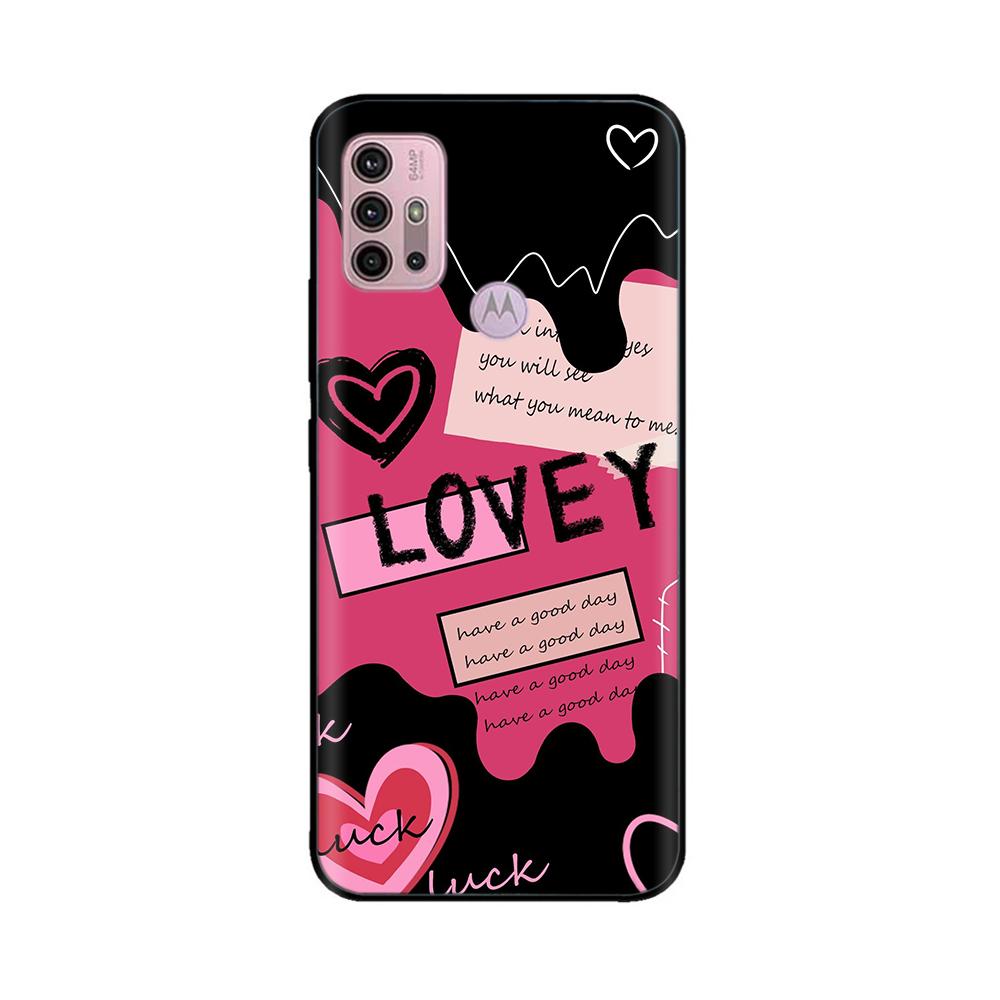 For Motorola Moto G20 Case XT2128-1 XT2128-2 Cover Cute Cartoon Painted Soft Silicone Phone Case For Moto G10 G30 G20 G60 Capa
