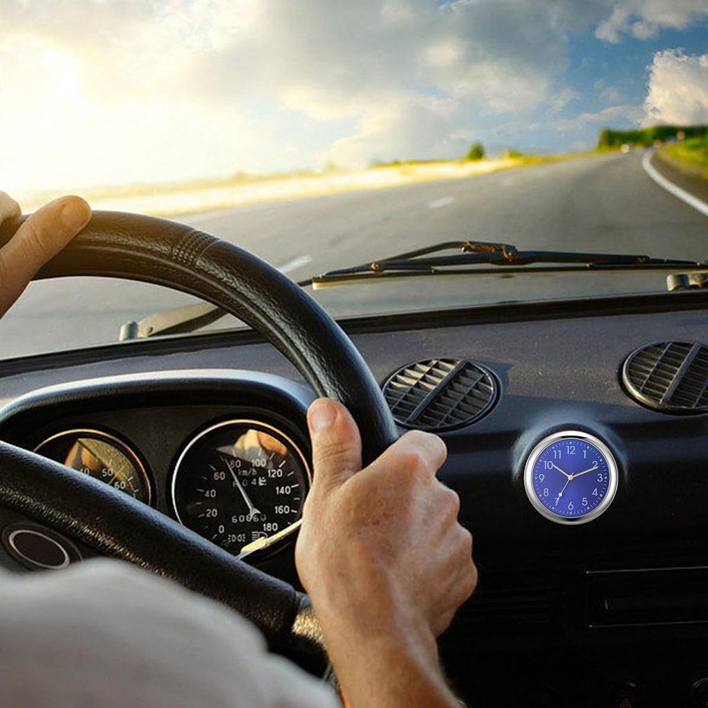 Car Clock, Fluorescent Dashboard Quartz Watch, High Precision, Luminous, For Car Replacement, For Air