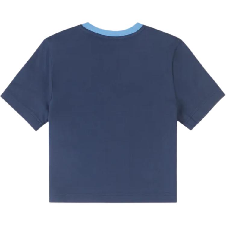 New Converse Regular T Shirt Women's Blue 10027951-A02