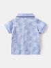 2026 Trendy Boys' Full Print Short Sleeve Polo Shirt for Summer