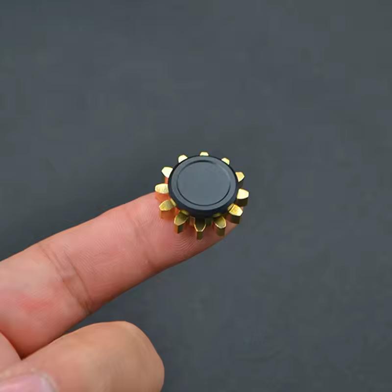 Diy Metal Fidget Spinner Model Spinning Top Toys Brass Magic Cube Gear Fighting Rotating Birthday Decoration Decompression Toy