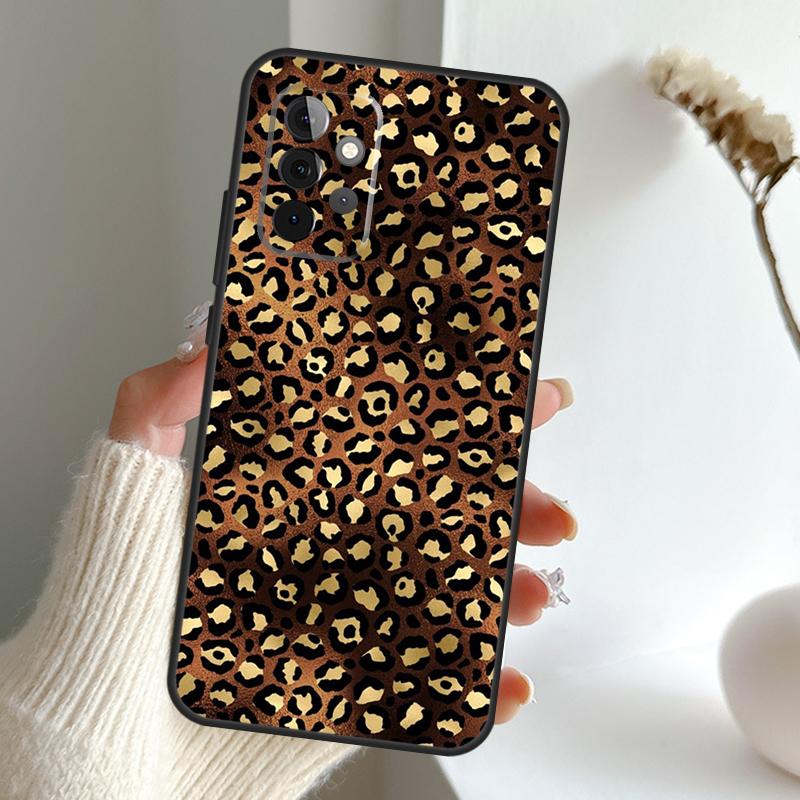 Luxury Leopard Case For Samsung Galaxy A16 A26 A36 A56 A55 A35 A15 A54 A34 A14 A52 A32 A12 A13 A33 A53 A17