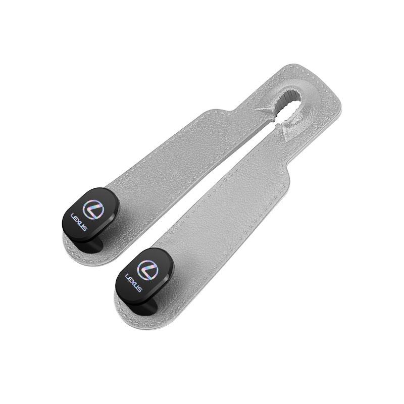 

Car Headrest Hook Rear Seat Hanging Dual Hook Storage Accessories For Lexus RX300 NX RX GX460 GX RX450h IS250 RX350 LX570 LX600 сірий