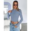 JPNTKY Women's Fashion Casual Spring Autumn Solid Color Print Short Sleeve O-Neck Blouses & Shirts