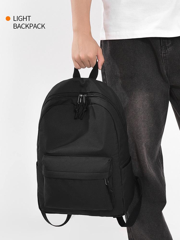 Schoolbag: Korean-style Large-capacity Backpack, Lightweight and Versatile Backpack, Simple Solid Color School Bag, Bestselling Model Backpack