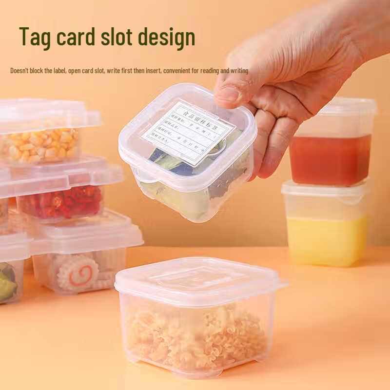 Small Plastic Food Sample Storage Containers with Lids