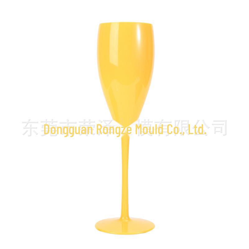 Colorful Shatterproof Plastic Wine Glasses, Anti-Fall, High-Foot Champagne Glass with Custom Logo for Bar Parties.