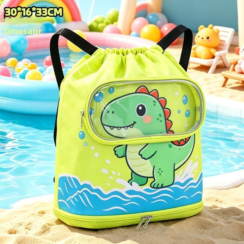 Childrens Cartoon Waterproof Swimming Bag With Dry Wet Separation And Shoe Compartment For Beach And Travel
