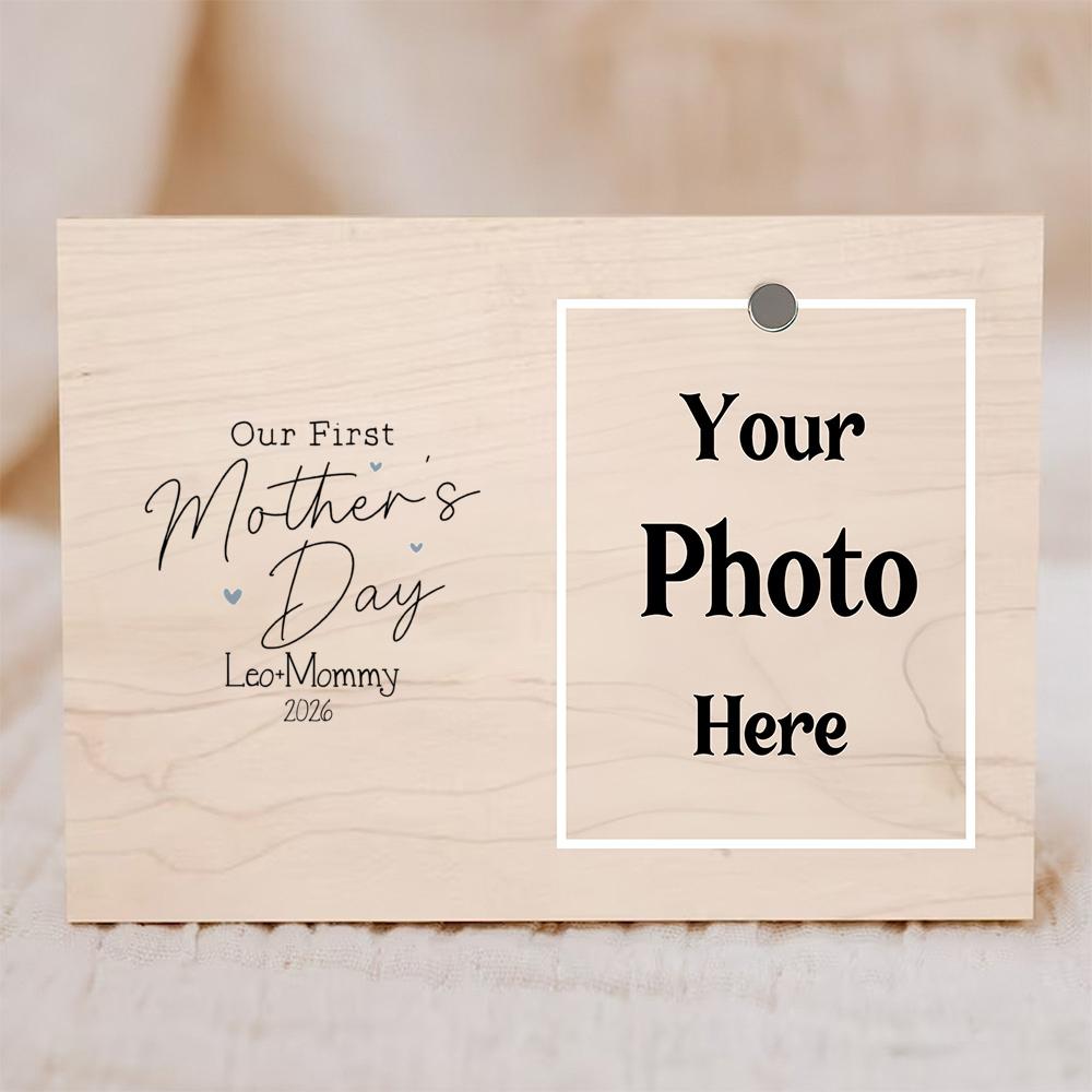 Personalised First Mother s Day Photo Frame Mother s Day Wood Plaque Gifts Gift for Mum1 St Mother s Day Gifts New Mum Gift