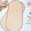 2026 Últimos Modelos Cesta Ovalada de Moisés Base de Madera Base Natural Moldeador para Crochet Tejido Manualidades