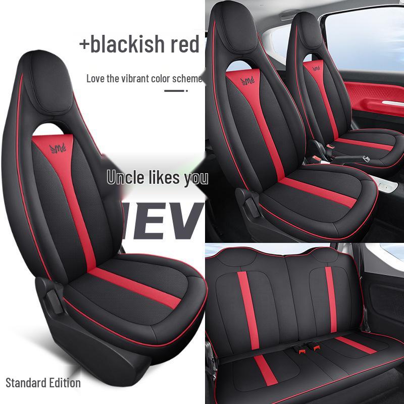 DJGY Sports Leather Seat Cushion Cover for Wuling Hongguang MINI - Four Seasons Pad