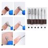 Blue Electric Nail Drills Kit Remove Polisher Manicure Pedicure 6pcs File Sanding Bands Machine Art Pen Device Equipment