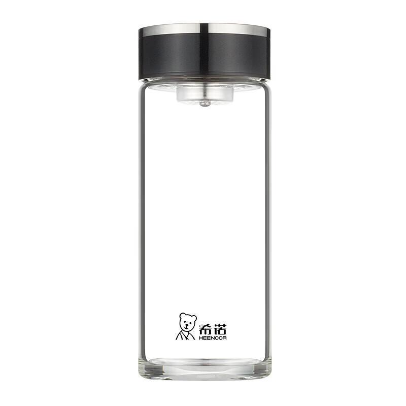 HEENOOR Single-Wall Borosilicate Glass Tea Infuser Cup