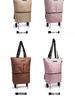 Foldable One-Way Wheel Shopping Tote – Portable, Large Capacity for Travel and Groceries