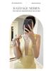 Silk Luxury Low-Cut Mesh Bandage Dress with Gold Waist for Evening Party