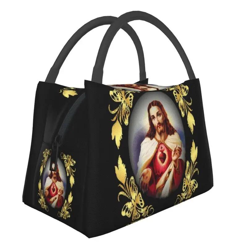 Jesus Is My King Thermal Insulated Lunch Bags Women My King Faith God Resuable Lunch Tote Meal Food Box