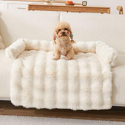 Winter Warm Plush Dog Bed Mat for Small Medium Pet Dogs Sleeping Beds Luxury Cat Dogs Sofa Blanket Furniture Protector Removable
