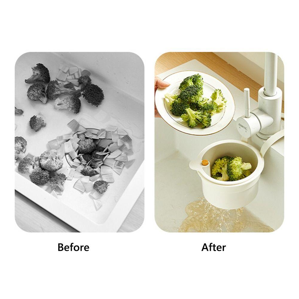 Gifts Push-type Kitchen Sink Filter Basket Separate Anti-leakage Drain Bowl Versatile Hanging Bag Grid Racks