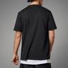 Adidas Solid Color Logo Print Crew Neck Pullover Casual Short Sleeve T-Shirt Men Tops Black IP3734