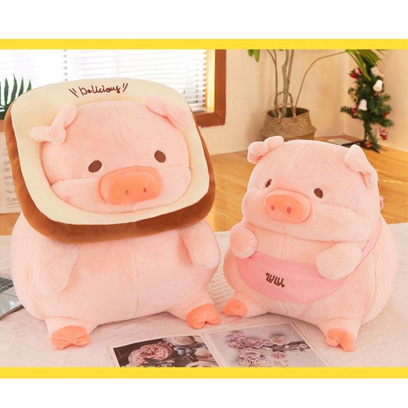 Adorable Lulu Pig Plush Toy Wholesale New Bread Toast Pig Stuffed Animal Doll Birthday Gift Pillow