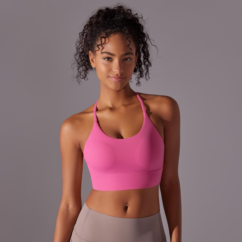 Auroth Women Shockproof Yoga Bra Beauty Back Sports Underwear Sleeveless Fitness Running Tank Top