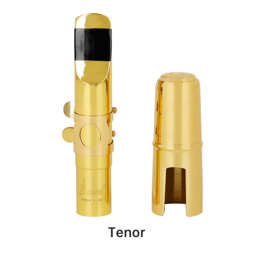 5C Saxophone Mouthpiece Brass for Alto/Tenor/Soprano - Professional & Beginner Metal Mouthpiece with Cap & Ligature