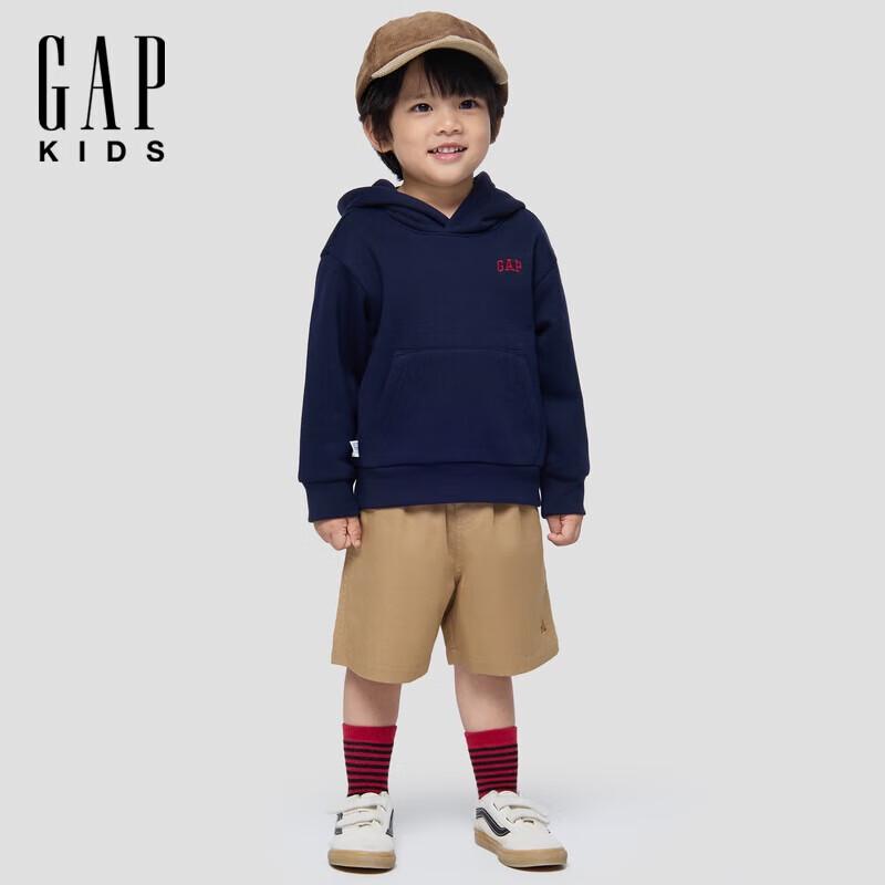 

GAP Unisex Kids 2025 Autumn Logo Fleece Pullover Hoodie 120/60
