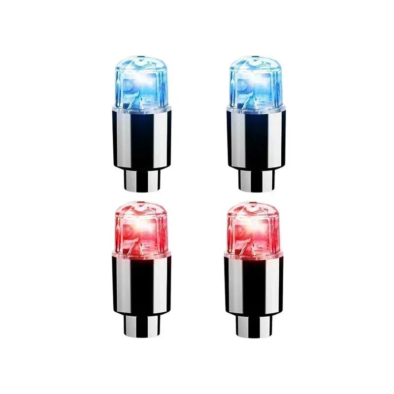 Colorful LED Wheel Valve Lights Motorcycle Car Wheel Tire Valve Caps Universal Dustproof Bicycle Valve Cover Amagi