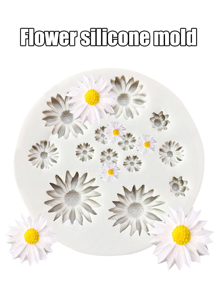 1PC Small Daisy Sun Flower Silicone Mold Fondant Chocolate Mold Aromatherapy Plaster Mold