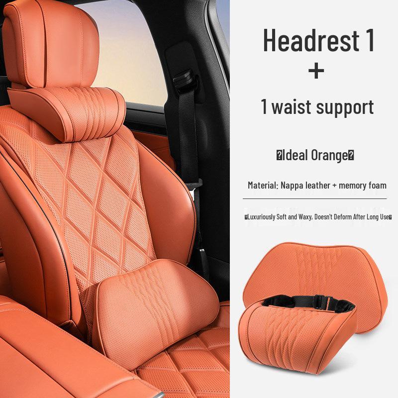 Compatible Neck and Lumbar Support for 26 Nio Models (ES8/ES6/ET5) - Car Headrest Pillow and Backrest Accessories.