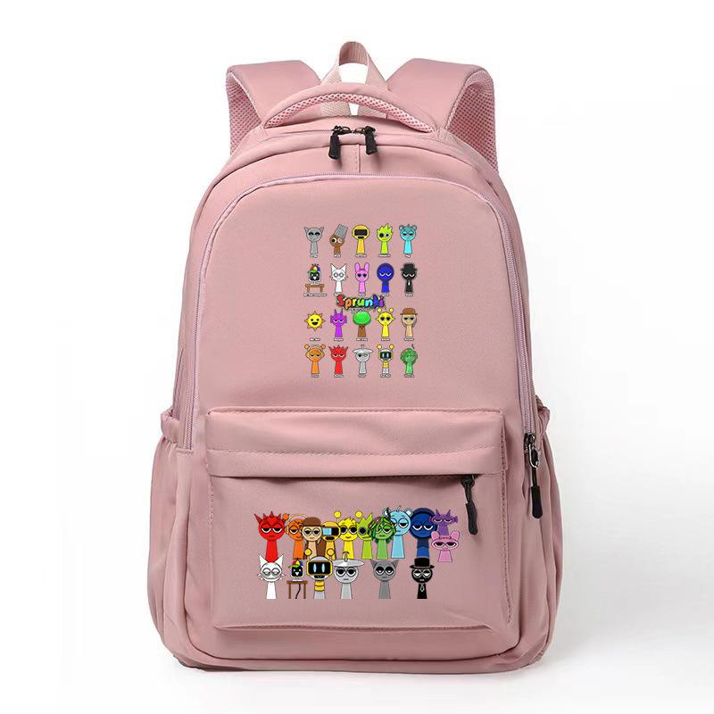 Hot Sale Junior High School High School Students Large Capacity Backpack Cartoon Peripheral School Bag College Style Campus Leisure Backpack