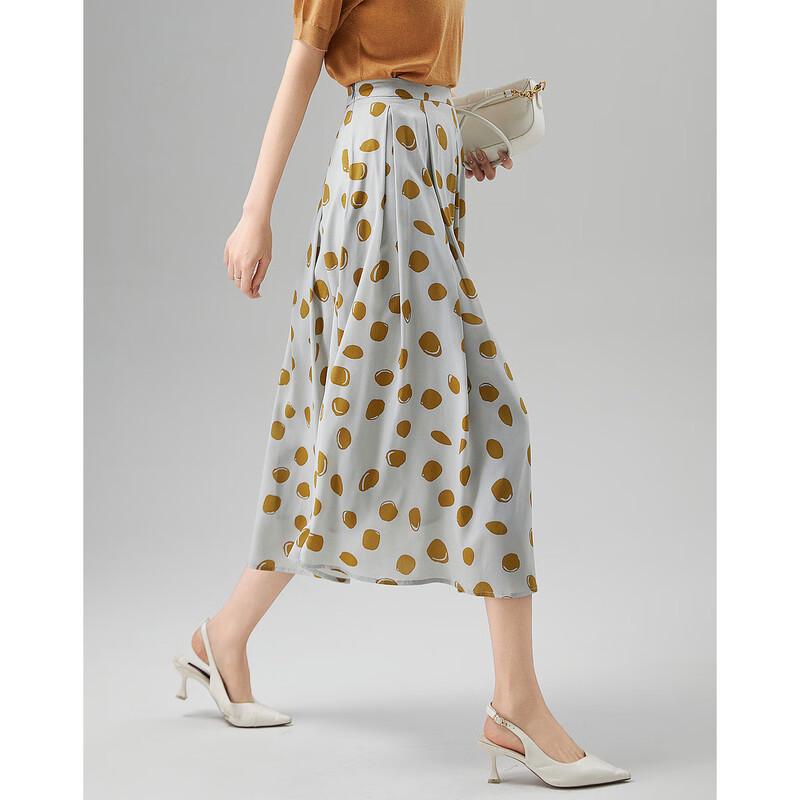 Demana Urban Pleated A-Line Midi Skirt