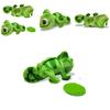 Cute Frog Plush Toy With Long Hair And Color-changing Features 16cm Size