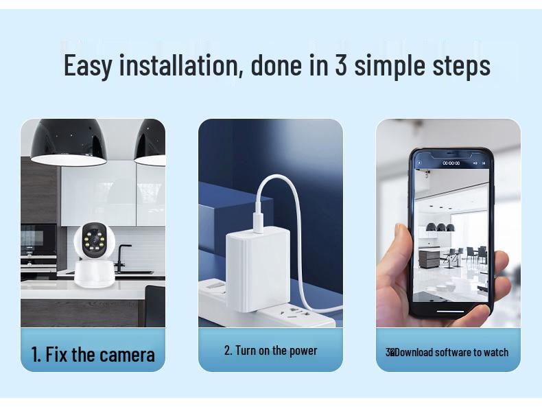 Indoor Ultra HD 5G Dual-Band Camera with Remote Baby & Pet Monitoring and Voice Intercom