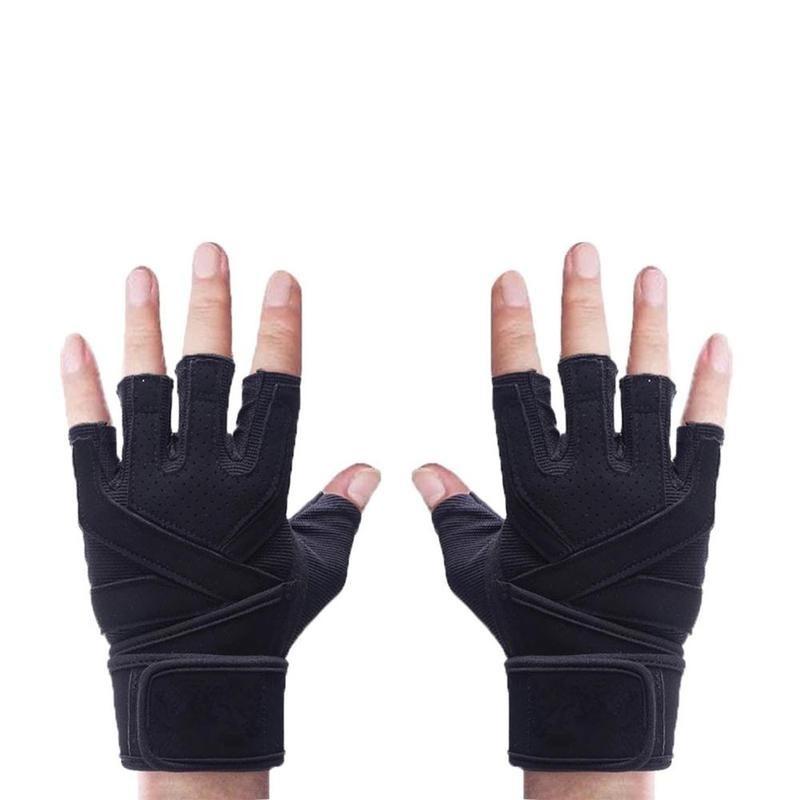 Weight Lifting Gym Gloves Men Sports Gloves Fitness Workout Exercise Training Protect Wrist Weightli