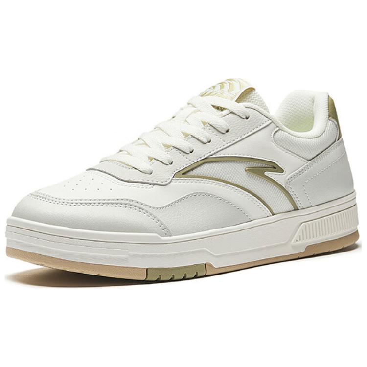 Anta Baichuan Comfortable Versatile Non-Slip Wear-Resistant Low-Top Skate Shoes Men Sneakers White Gray Brown 112528012-5