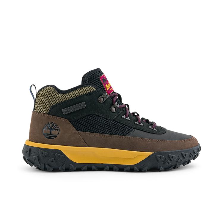 Timberland Greenstride Motion 6 Comfortable Versatile Non-Slip Mid-Top Hiking Shoes Men Hiking Shoes Black Brown A6CW1-EJC