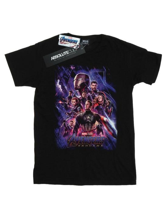 Marvel Womens/Ladies Avengers Endgame Movie Poster Cotton Boyfriend T-Shirt