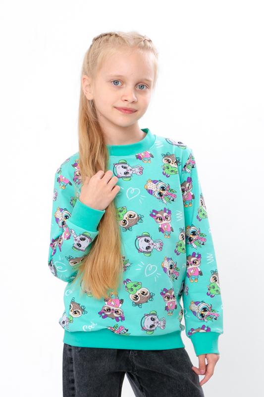 Girls’ Sweatshirt – Printed Double-Knit & Loose Fit, Any Season, 6069-055-5 HC