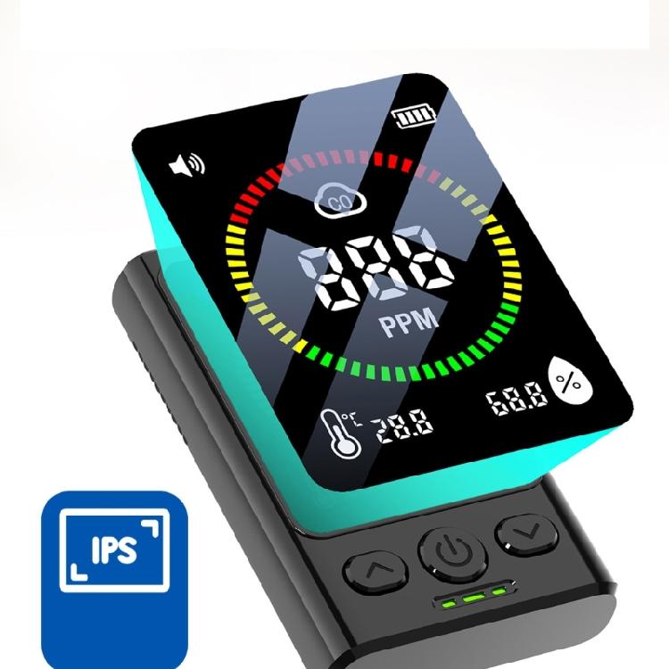 Rechargeable CO Detectors Carbon Monoxide Detectors with Temperature Humidity Sensors CO Tester Carbon Monoxide Meter